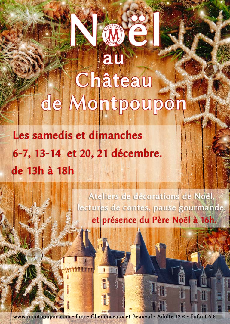affiche noël montpoupon 2025