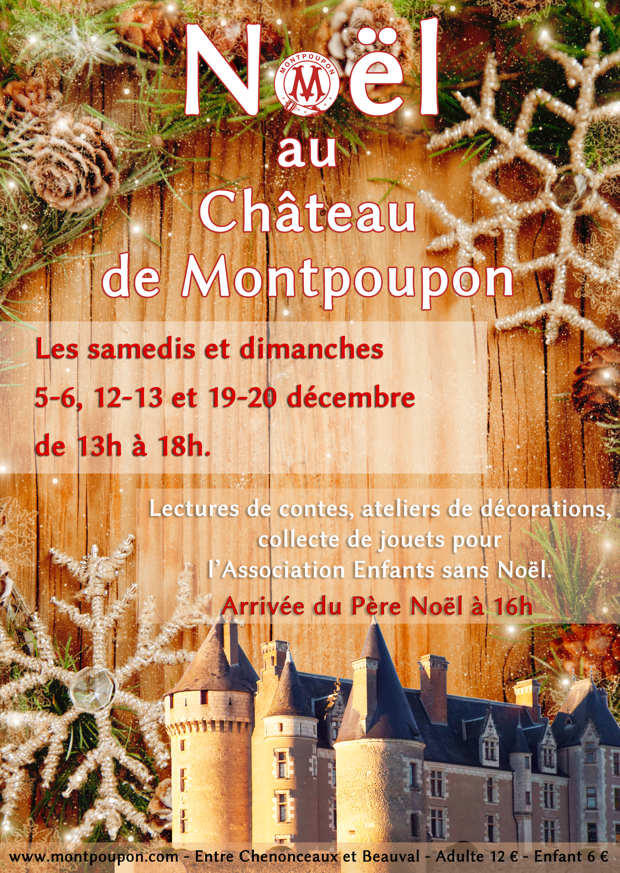 affiche noël montpoupon 2025